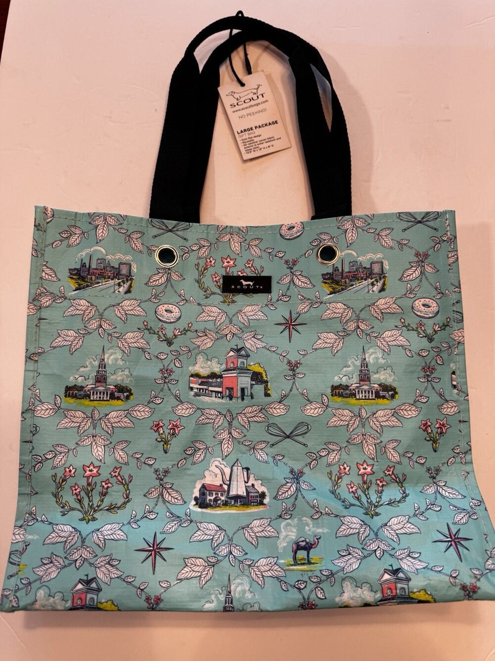 Scout Tote Bag New Winston Salem College NC North Carolina Blue